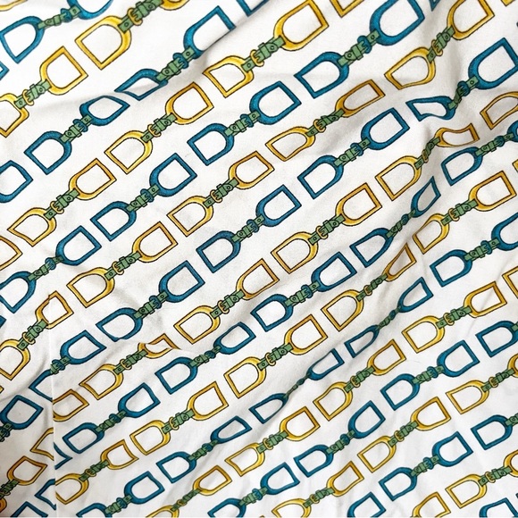 Talbots Top Women's 6 Horse Bit Button Down Equestrian Preppy Old Money - Picture 9 of 9